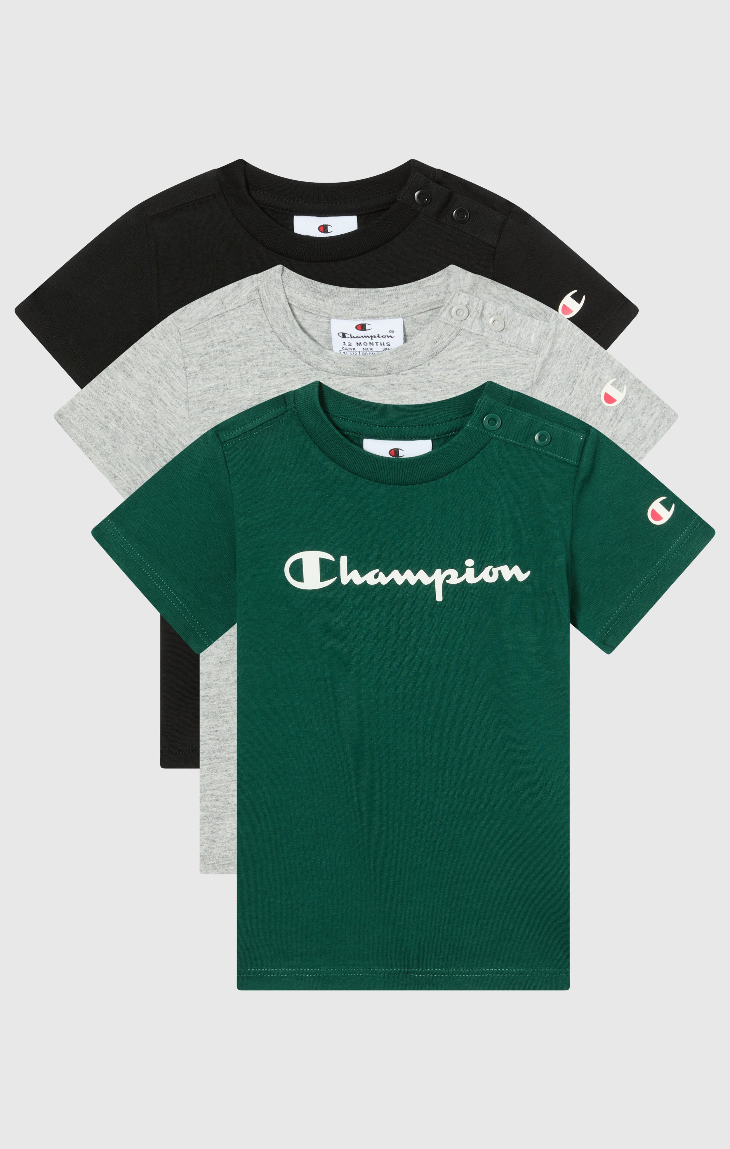 Champion T-Shirt ICONS CONTRAST 3 pack Crewneck T-Shirt (Packung, 3-tlg., 3)