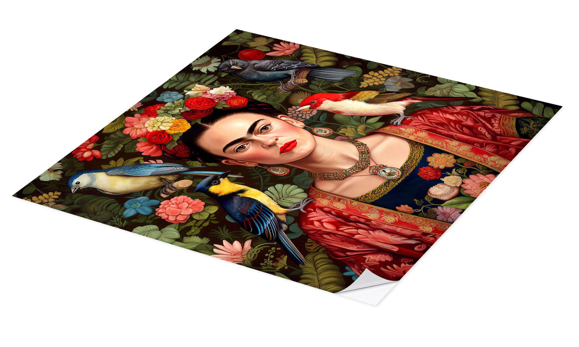 Posterlounge Wandbild Frida Kahlo mit exotischen günstig online kaufen