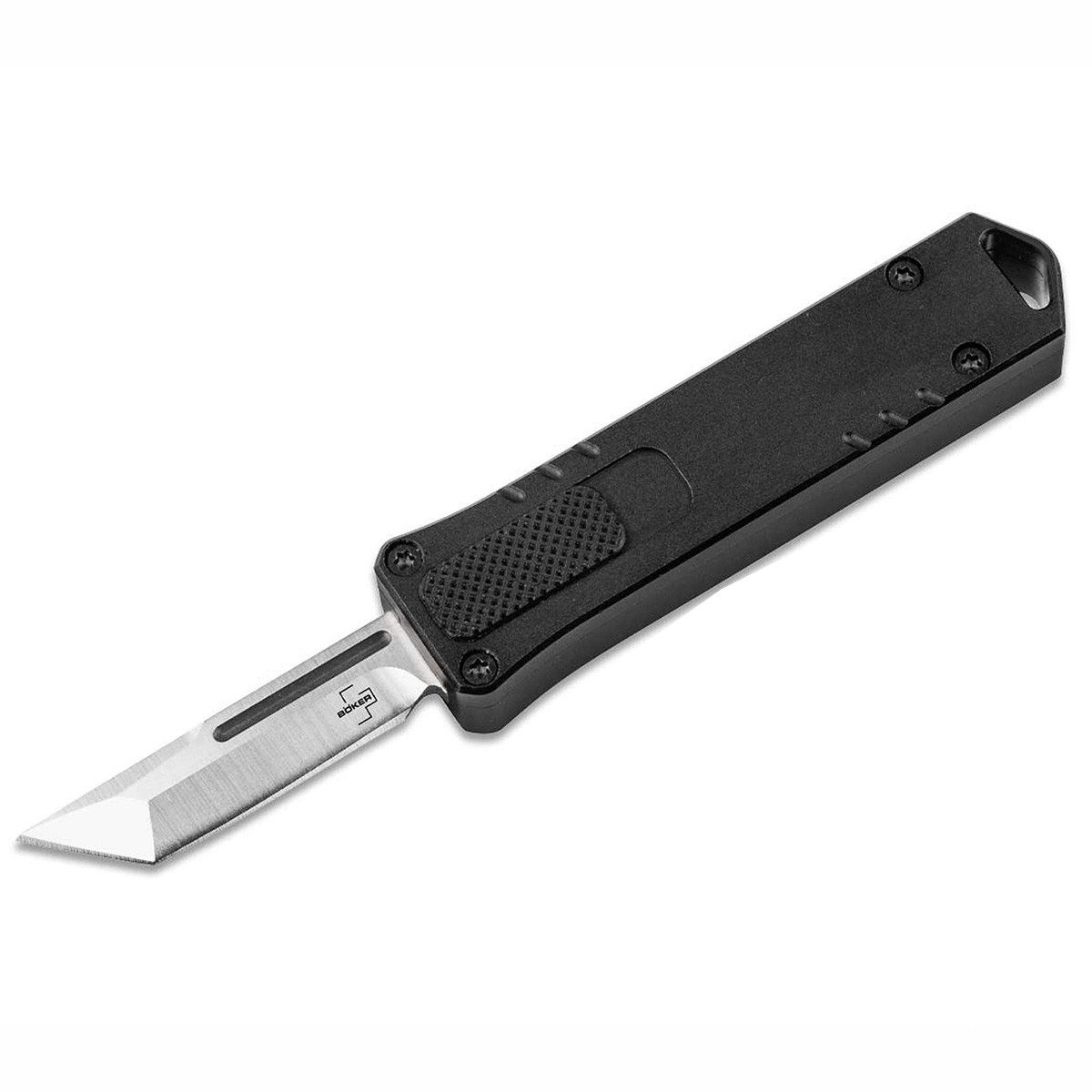 Böker Manufaktur Solingen Taschenmesser Micro USB OTF Tanto (01BO972) - Taschenmesser Schwarz