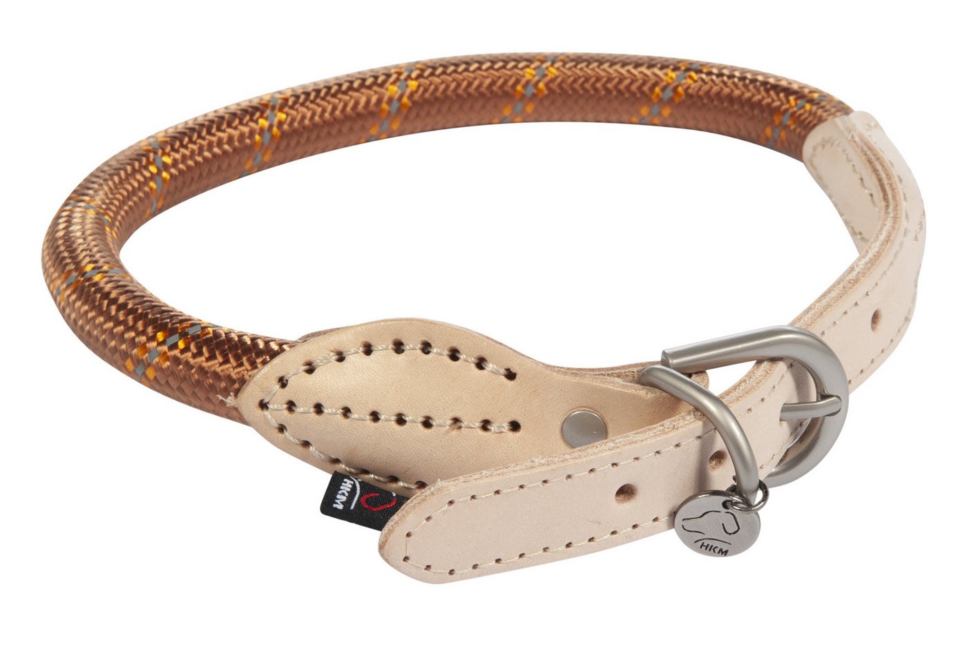 Thumbnail - HKM Dogs Hunde-Halsband Hundehalsband -Anam Cara- Tau, 100% Nylon, Echtleder-Besätze