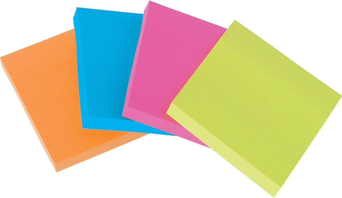 Post-it Notes Haftnotizblock Haftnotiz Super Sticky Notes Promotion 76x76mm 90 Blatt ultragelb, ult