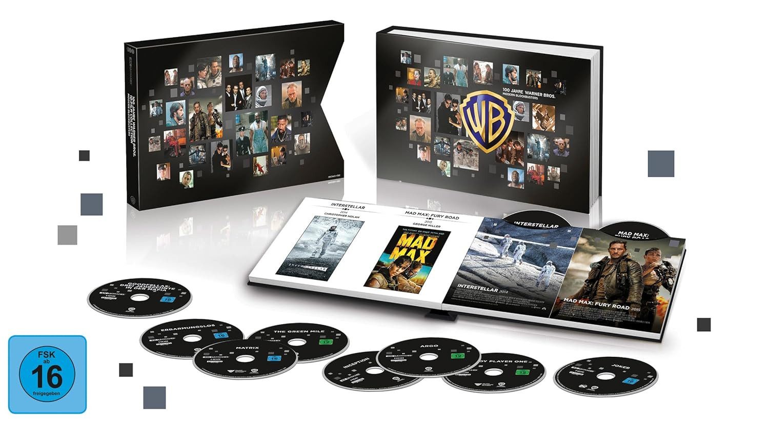 Warner Bros. Blu-ray 4K Ultra HD Modern Blockbusters 100th Anniversary Limited Edition, (10-St), 10 Filme Kollection