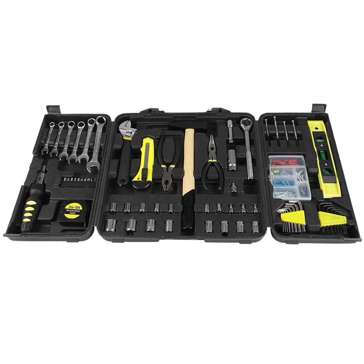 BURI Werkzeugset Werkzeug-Set 169-teilig Werkzeugkoffer Werkzeugkiste Werkzeugkasten We