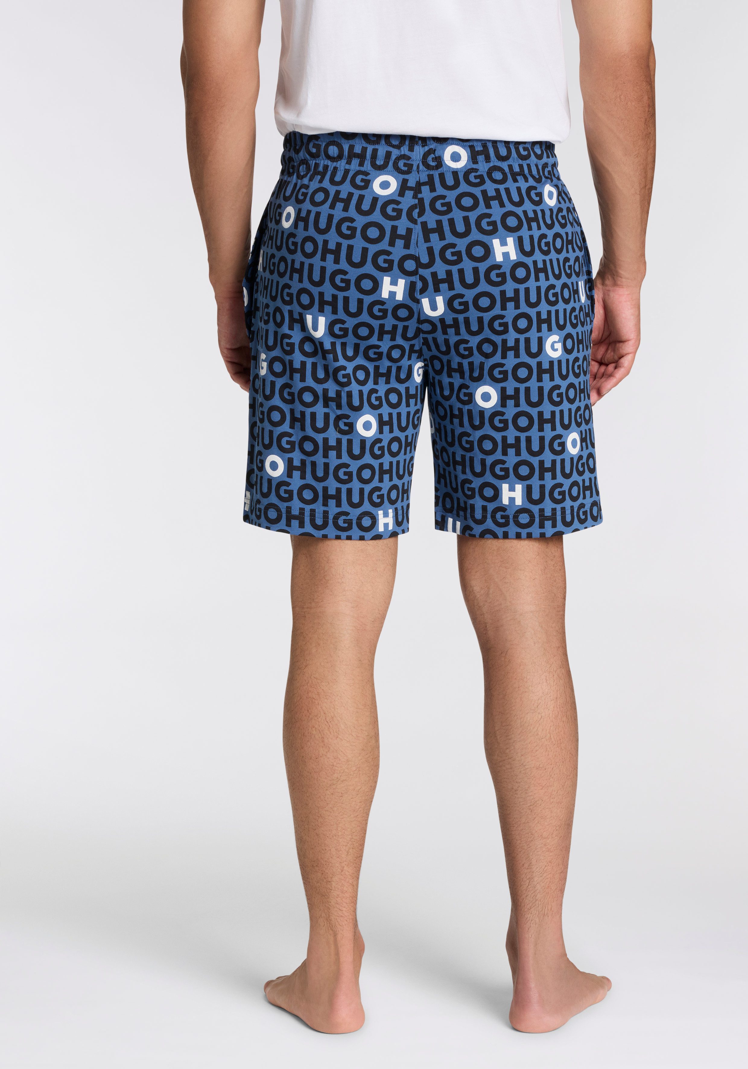 HUGO Schlafshorts TORTUGA Allover Print, Straight, elastischer Bund günstig online kaufen