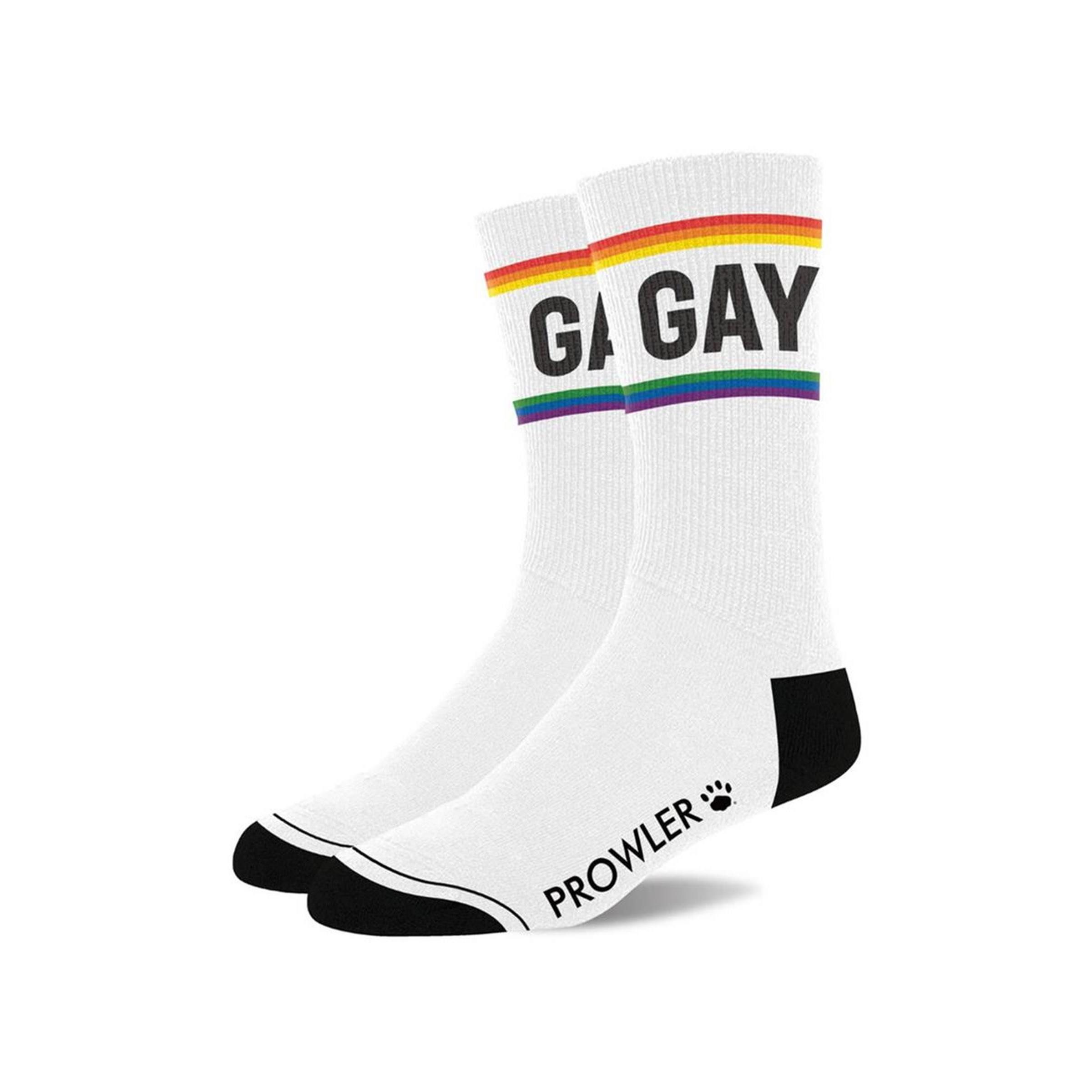 Prowler Abendhandschuhe Prowler - Gay Socks - White/Pride