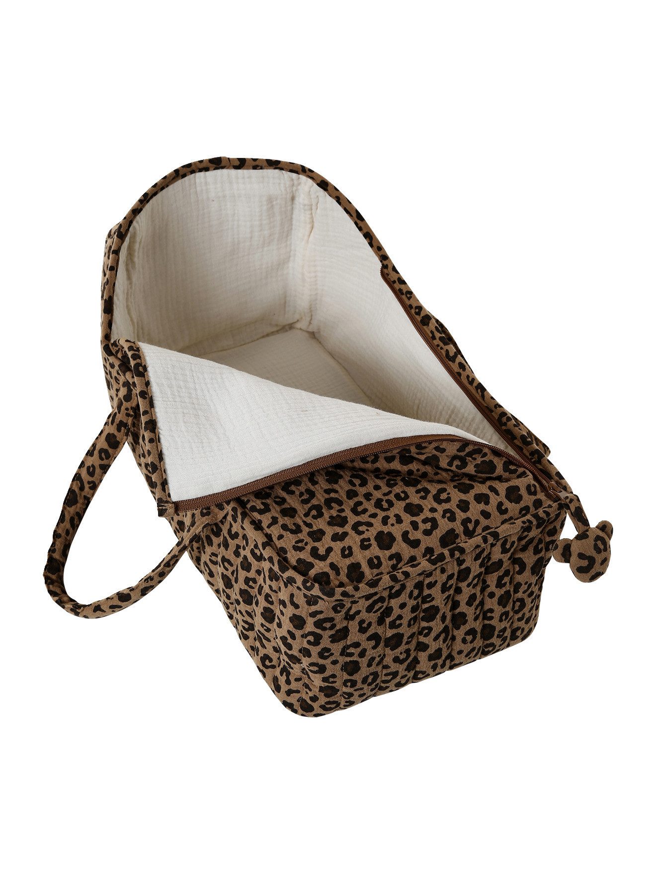 vertbaudet Puppen Accessoires-Set Puppen-Tragetasche aus Musselin Leo-Capsule – Bild 4 von 4