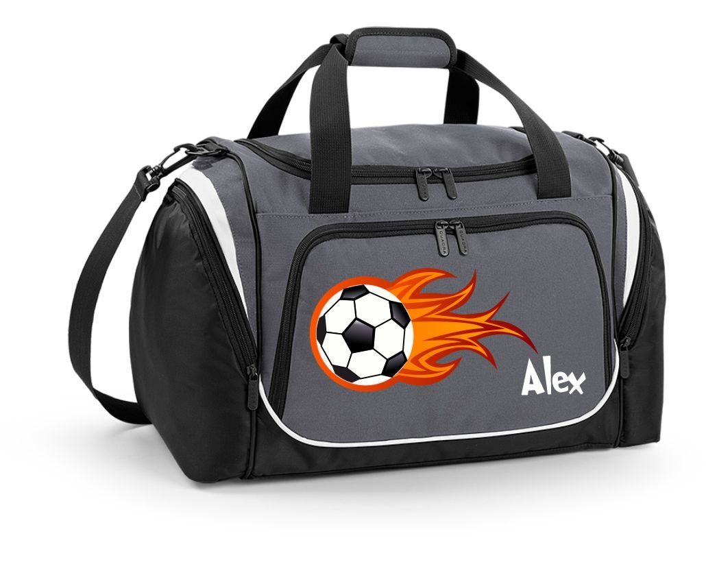Mein Zwergenland Sporttasche 39L in grau mit Feuchtfach für Kinder mit verschiedenen Motiven