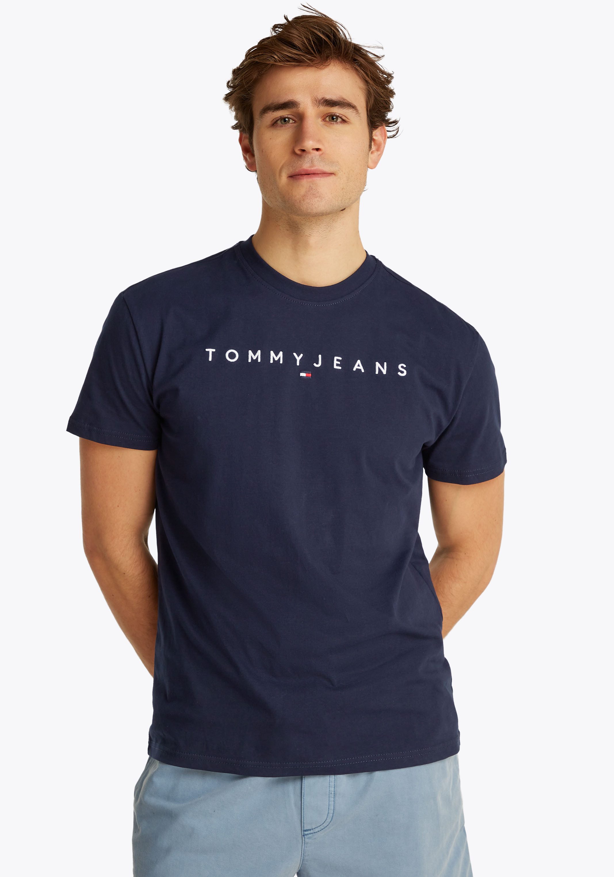 Tommy Jeans T-Shirt TJM REG LINEAR LOGO TEE EXT günstig online kaufen