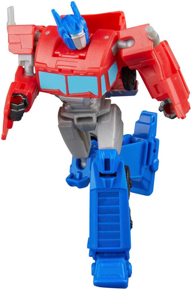 Hasbro Actionfigur Transformers EarthSpark Optimus Prime Battle-Anhänger, mit Licht- und Sound