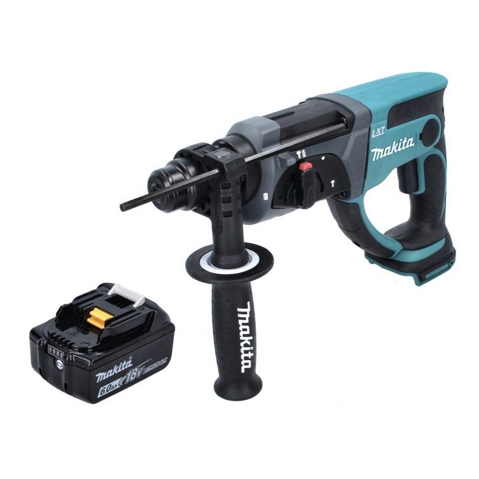 Thumbnail - Makita Schlagbohrmaschine DHR 202 G1 Akku Kombihammer 18 V 2,0 J SDS Plus + 1x Akku 6,0 Ah - oh