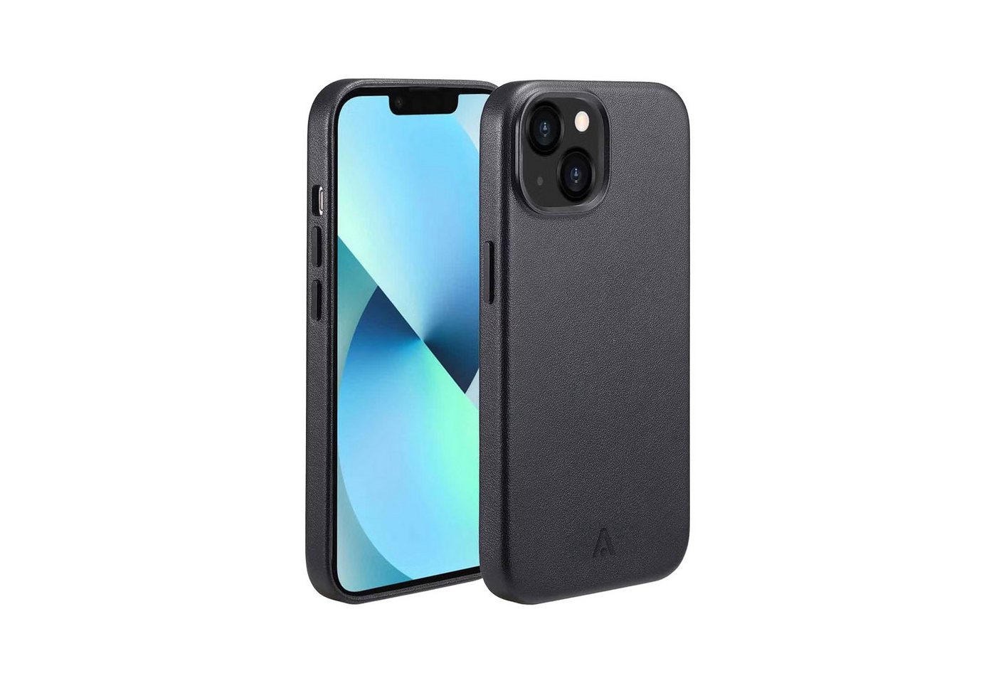 alkaya. Handyhülle Premium Hülle für iPhone Magsafe Vegane Lederhülle Schutz Case Cover für iPhone 13, für Apple iPhone 13, Schutzhülle, Kunstleder, Magnet, Leder, Bumper, Handy, Zubehör, PU