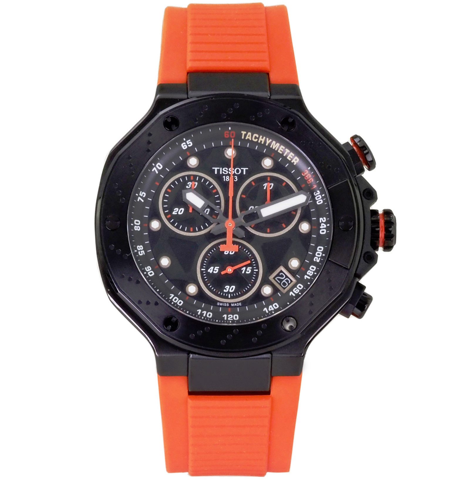 Tissot Chronograph Swiss Made T1414173705102 Herren Uhr 45 mm Ø T-Race Chrono Neu, Saphirglas