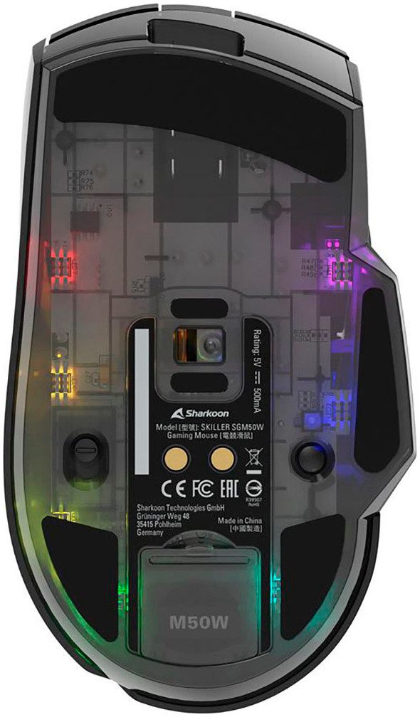 Sharkoon SGM50W Maus (Funk, 1000 dpi)