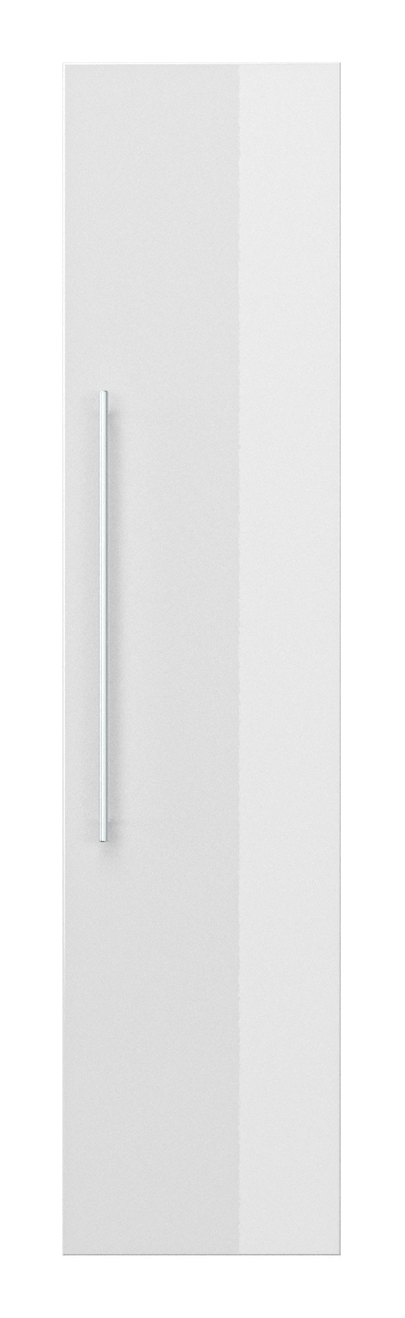 Posseik Hochschrank Badezimmer Hochschrank "Homeline" 150 cm Weiß Hochglanz