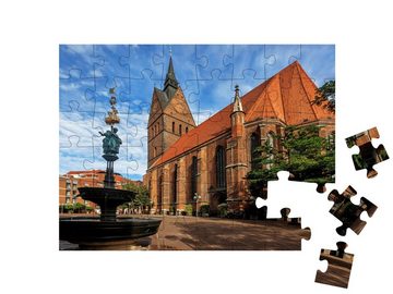puzzleYOU Puzzle Marktkirche in Hannover, Niedersachsen, 48 Puzzleteile, puzzleYOU-Kollektionen Hannover