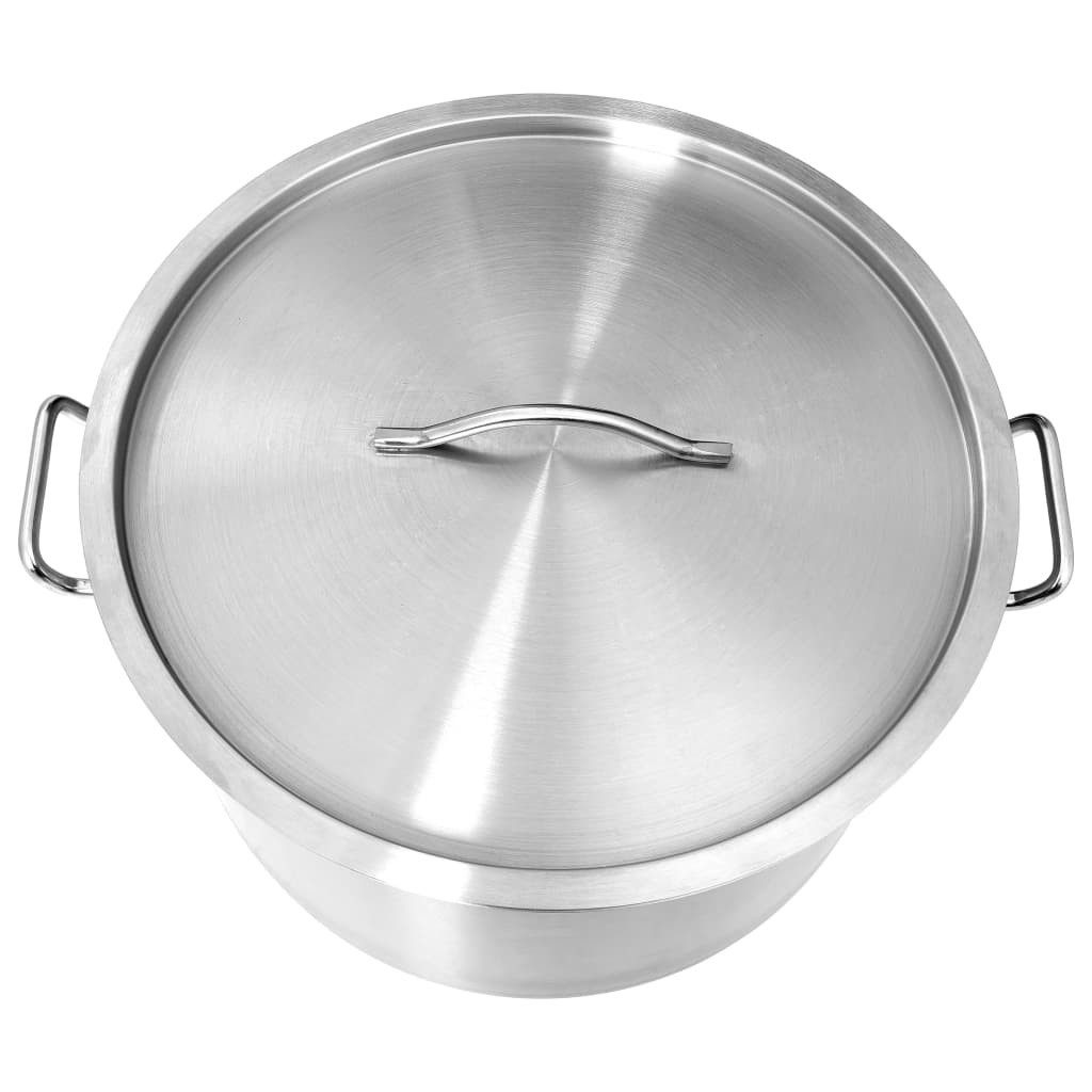 vidaXL Suppentopf Suppentopf 44 L 45×28 cm Edelstahl – Bild 5 von 5