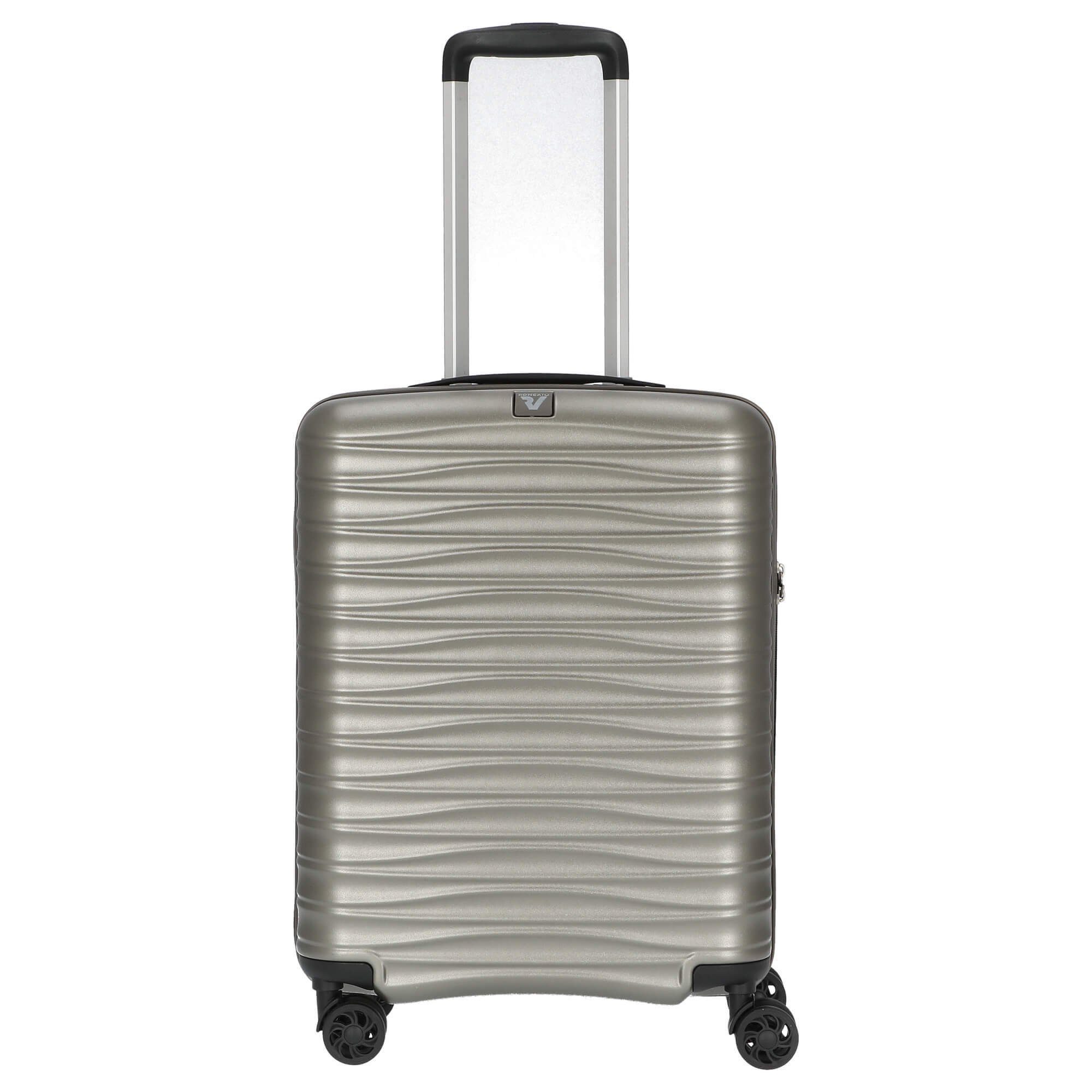 RONCATO Handgepäck-Trolley Wave - 4-Rollen Kabinentrolley S 55 cm, 4 Rollen Rollen champagne