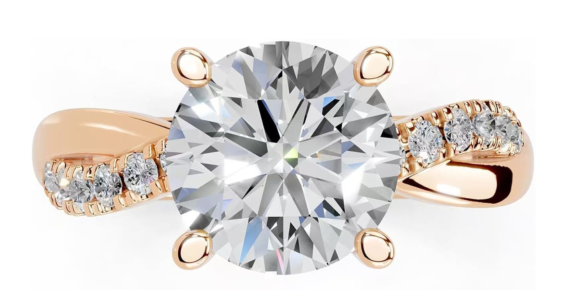 Jumpeak Trauring Lab grown diamant ring,2ct-3ct,D,VS1,3EX, Ring frauen, Eheringe, Liebesgeschenke für sie, Geschenke für Damen, Verlobungsgeschenke