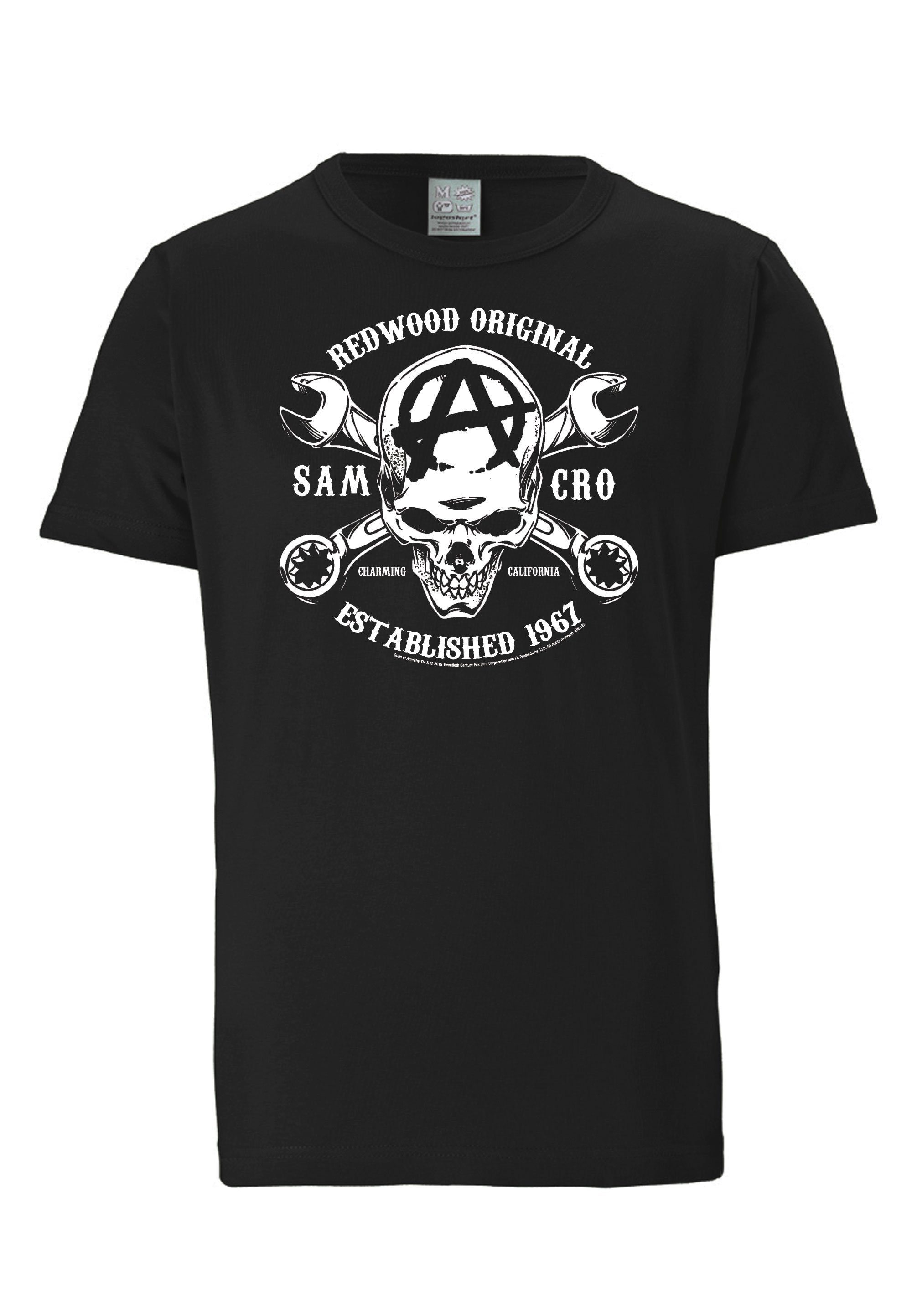 Anarchy mit of SAMCRO T-Shirt LOGOSHIRT Sons Sons Anarchy-Print of