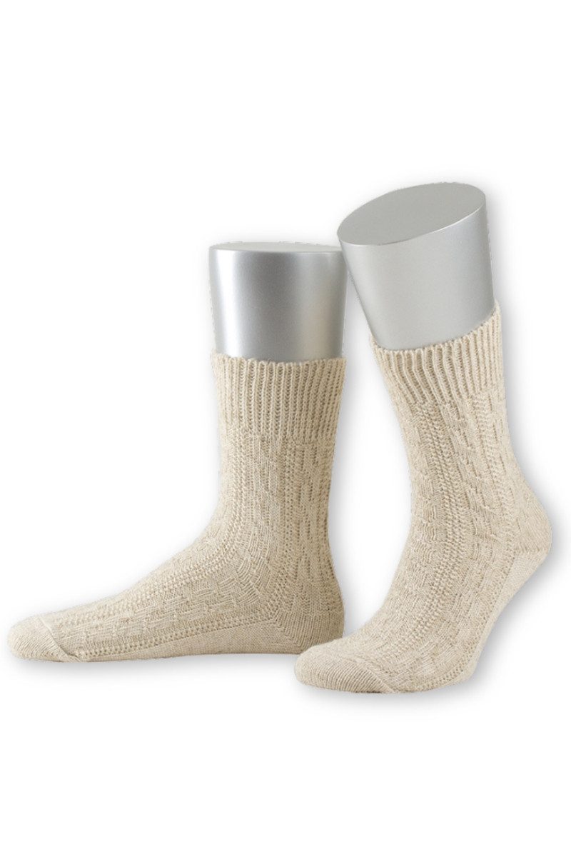 Lusana Trachtensocken Trachtensocken - JD - beigemeliert günstig online kaufen