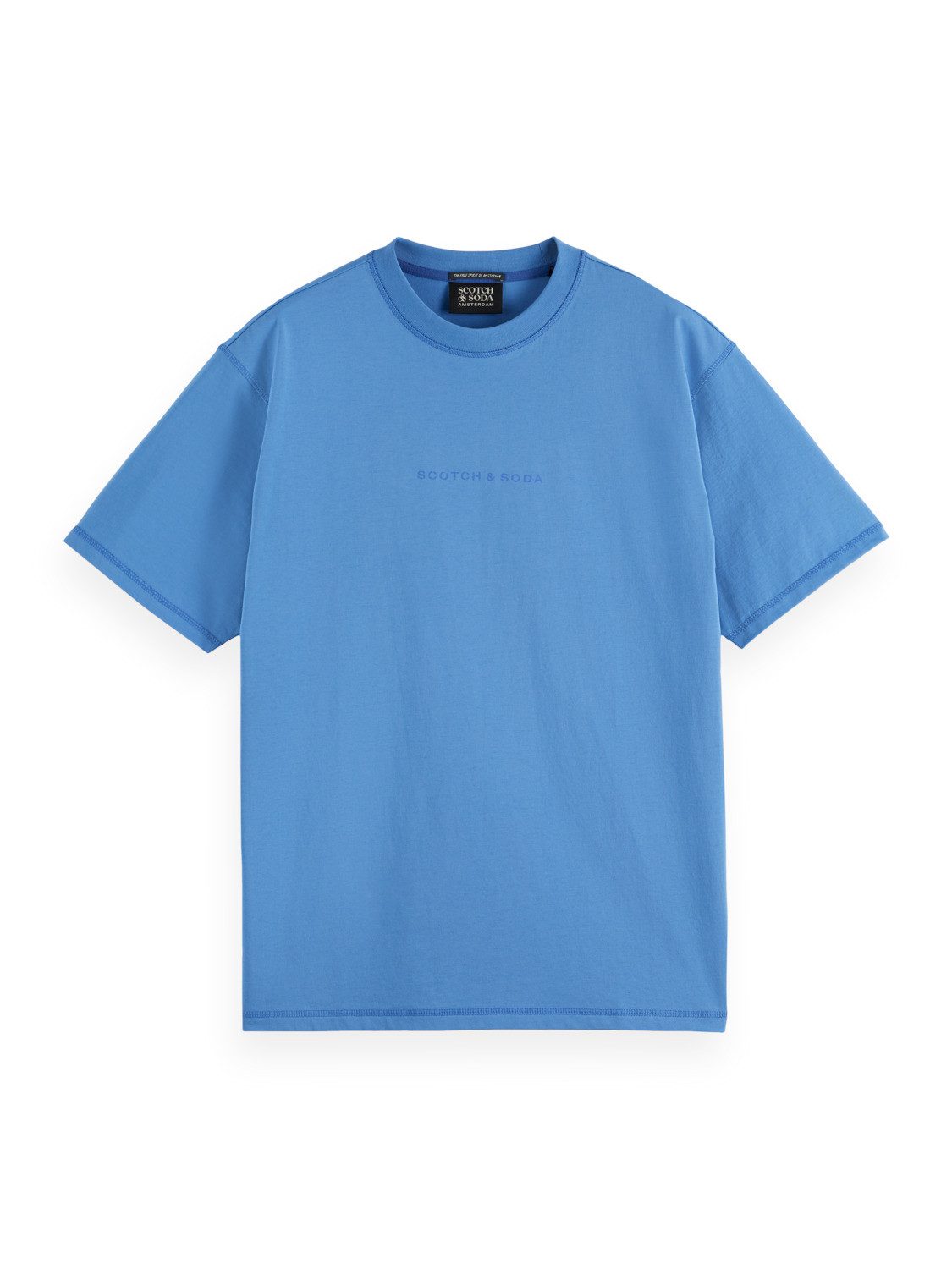 Scotch & Soda Kurzarmhemd mit Logo auf der Brust