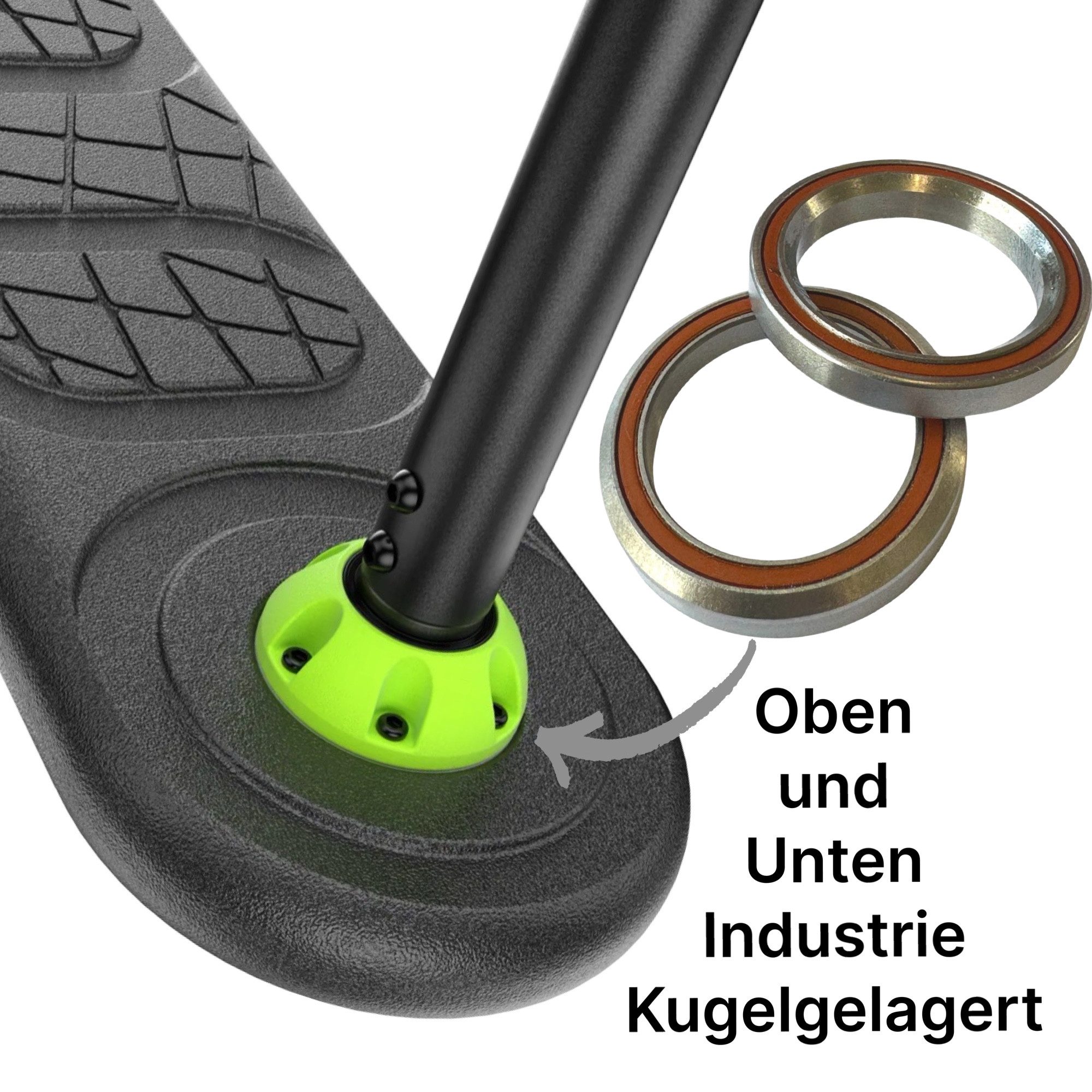 INDO Stuntscooter Indo Pro Fusion Trampolin Stunt-Scooter Trick Trainer H=72 bis 82cm
