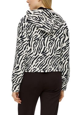 s.Oliver Sweatshirt Sweatshirtjacke mit Zebra-Muster