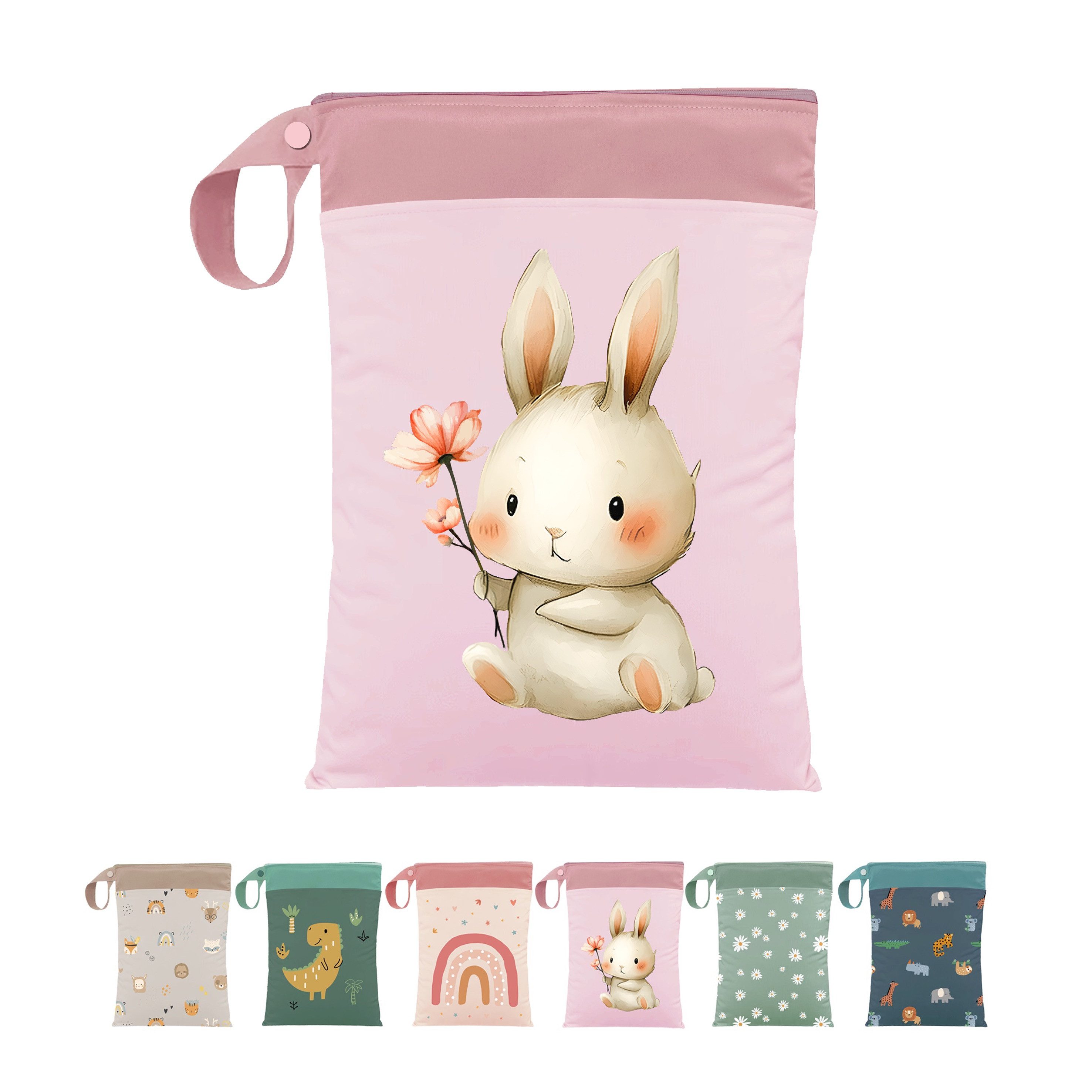 Artee Wickeltasche Nasstasche für Wechselwäsche Kita, Kindergarten, Strand, 1 Stück