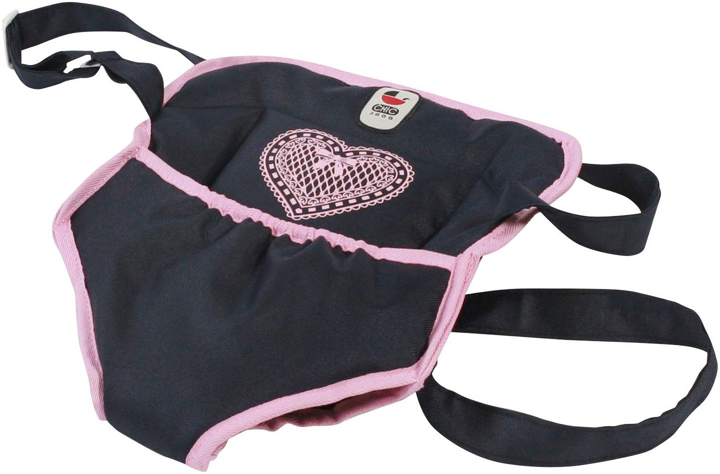 CHIC2000 Puppen Bauchtrage Melange Grau-Navy günstig online kaufen