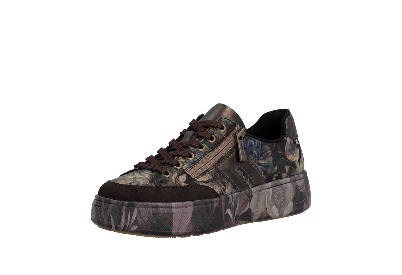 Rieker Plateausneaker Freizeitschuh, Halbschuh, Trend-Sneaker mit seitlichem Reißverschluss