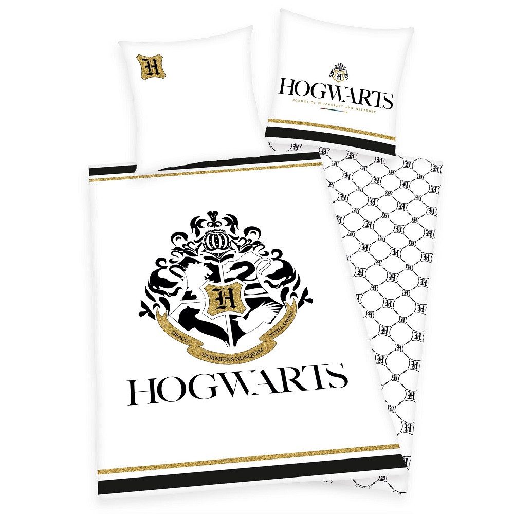 Kinderbettwäsche Harry Potter 135x200 80x80 cm aus 100% Baumwolle mit Reißverschluss