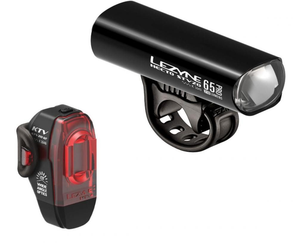 Lezyne Fahrradbeleuchtung Lezyne Beleuchtungs-Set Hecto Pro 65 + KTV StVZO (vorne 65 Lux/200 lm
