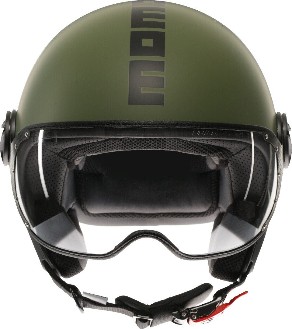 Momo Motorradhelm FGTR Classic Mono S26 Jethelm, vorbereitet für Kommunikationssystem
