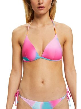 Esprit Triangel-Bikini-Top Wattierter Triangel-Bikini in Batikoptik