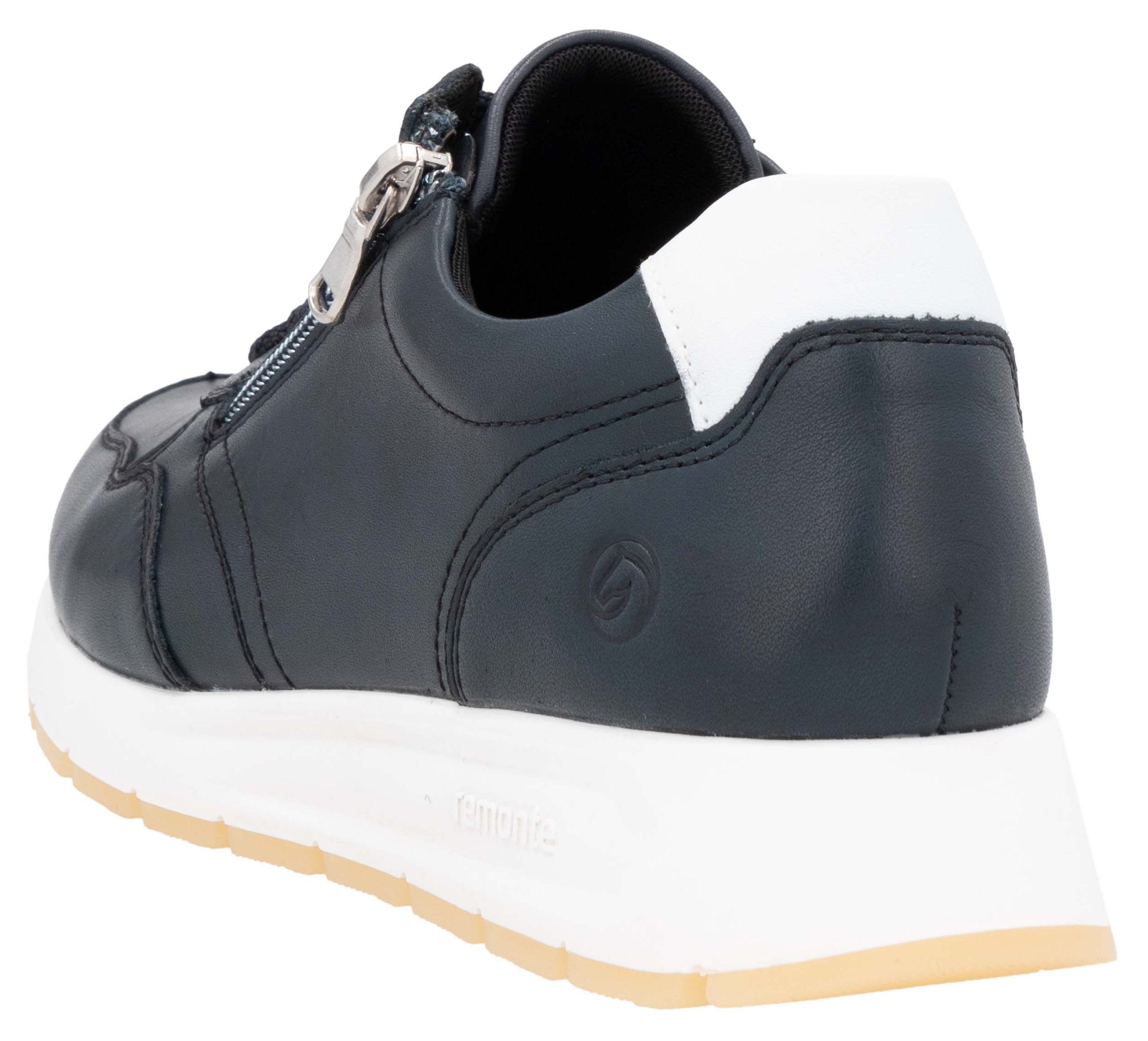 Remonte Keilsneaker, Freizeitschuh, Halbschuh, Schnürschuh mit seitlichem Reißverschluss