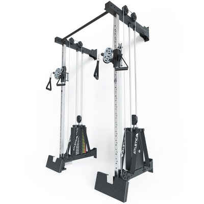 ATLETICA Power Rack R8-Nitro Cable Cross, Wall Mounted Mit 2x90 kg Double Stack