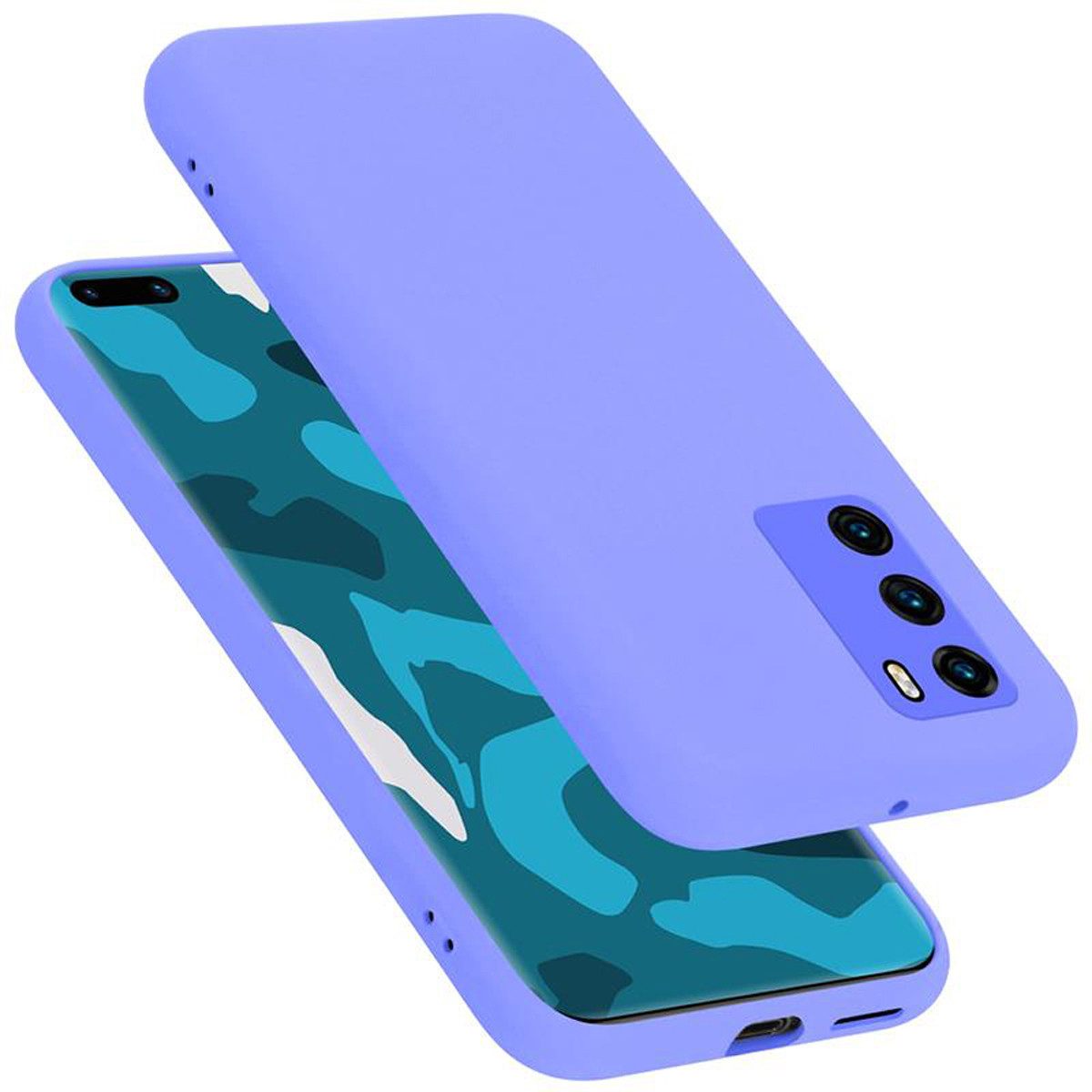 Cadorabo Handyhülle für Huawei P40 Hülle Huawei P40, Flexible Hülle TPU Silikon Schutzhülle Back Cover Case