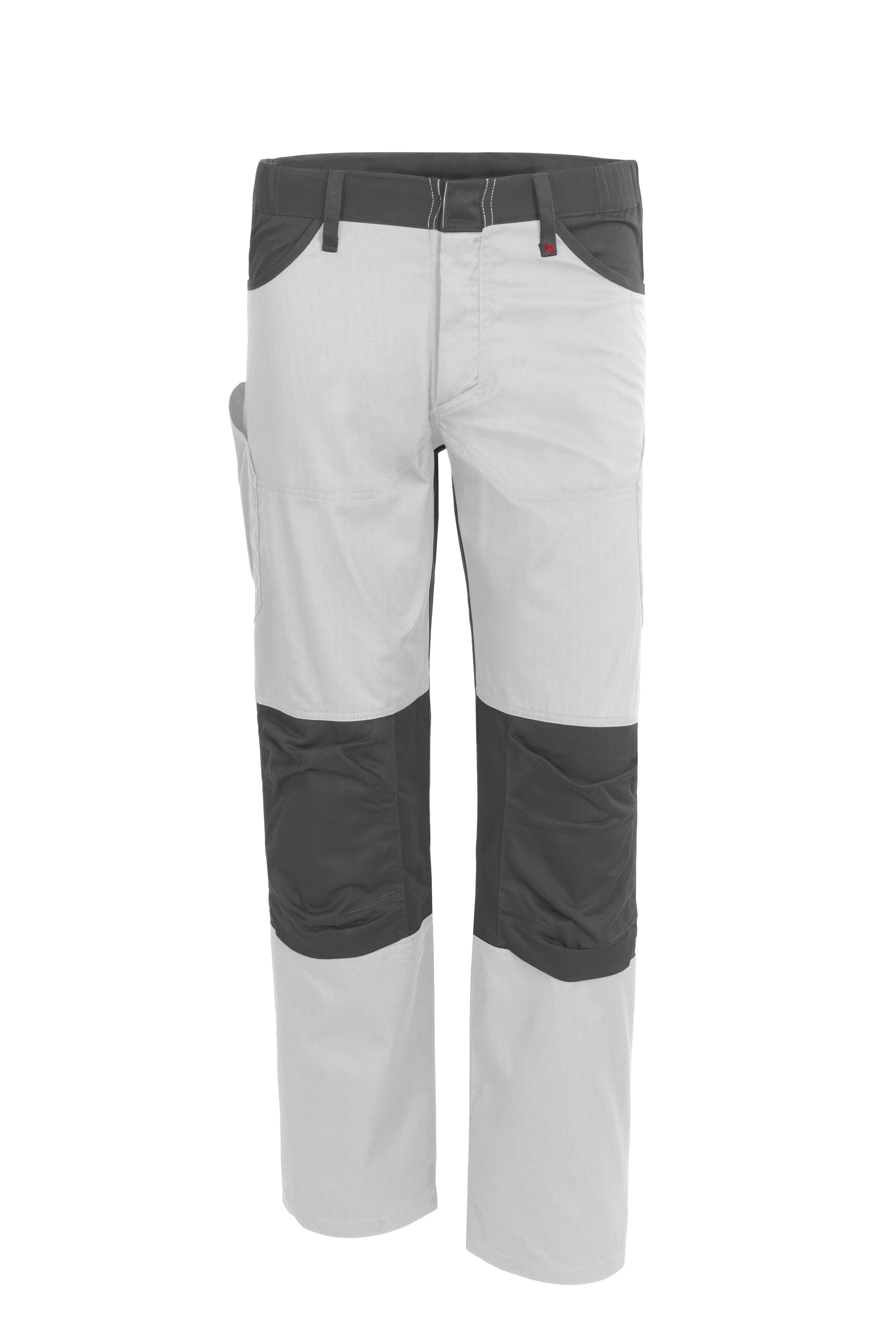 Qualitex Workwear Arbeitsbundhose "X-Serie" X-treme strapazierfähige Arbeitshose - faserverstätkt (1-tlg) Werkstatthose, 9 Taschen, Bundhose mit vorgeformter Kniepolstertasche