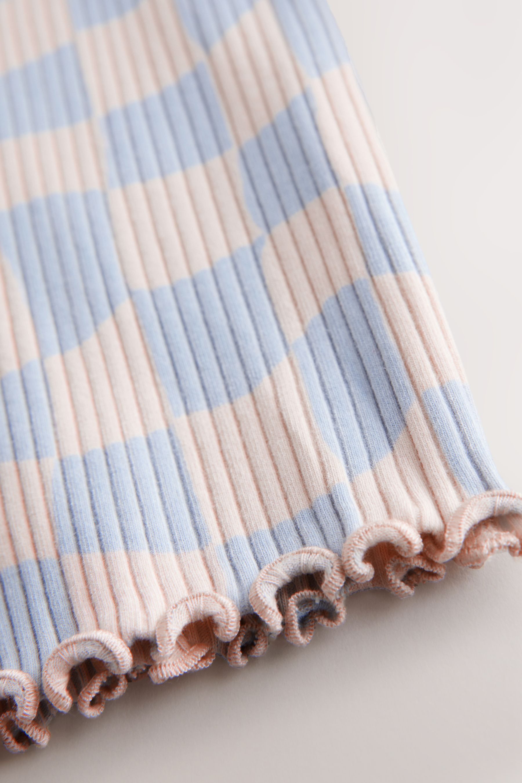 Next Leggings Geripptes Langarm-T-Shirt (1-tlg)