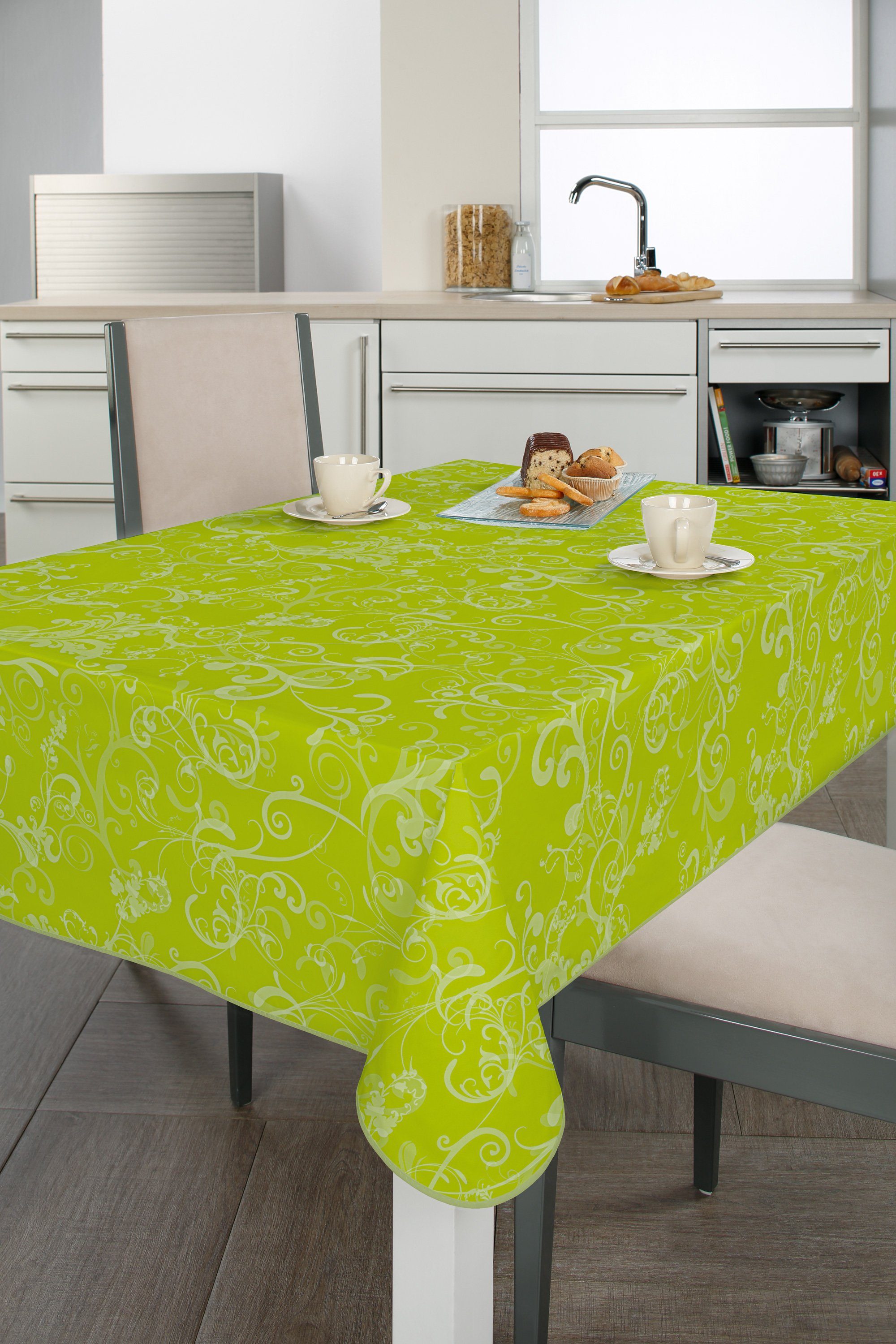 Beautex Tischdecke Wachstuch Tischdecke abwischbar rutschfest mit Paspelban günstig online kaufen