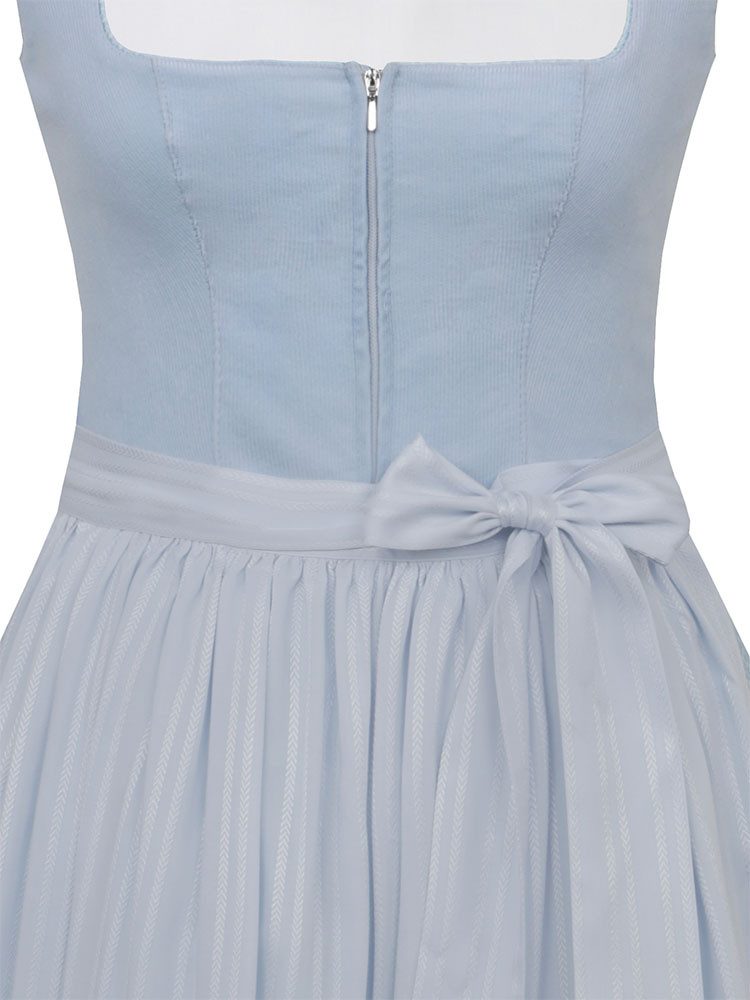 MarJo Dirndl Dirndl Rimsting 65cm Länge babyblau – Bild 2 von 3
