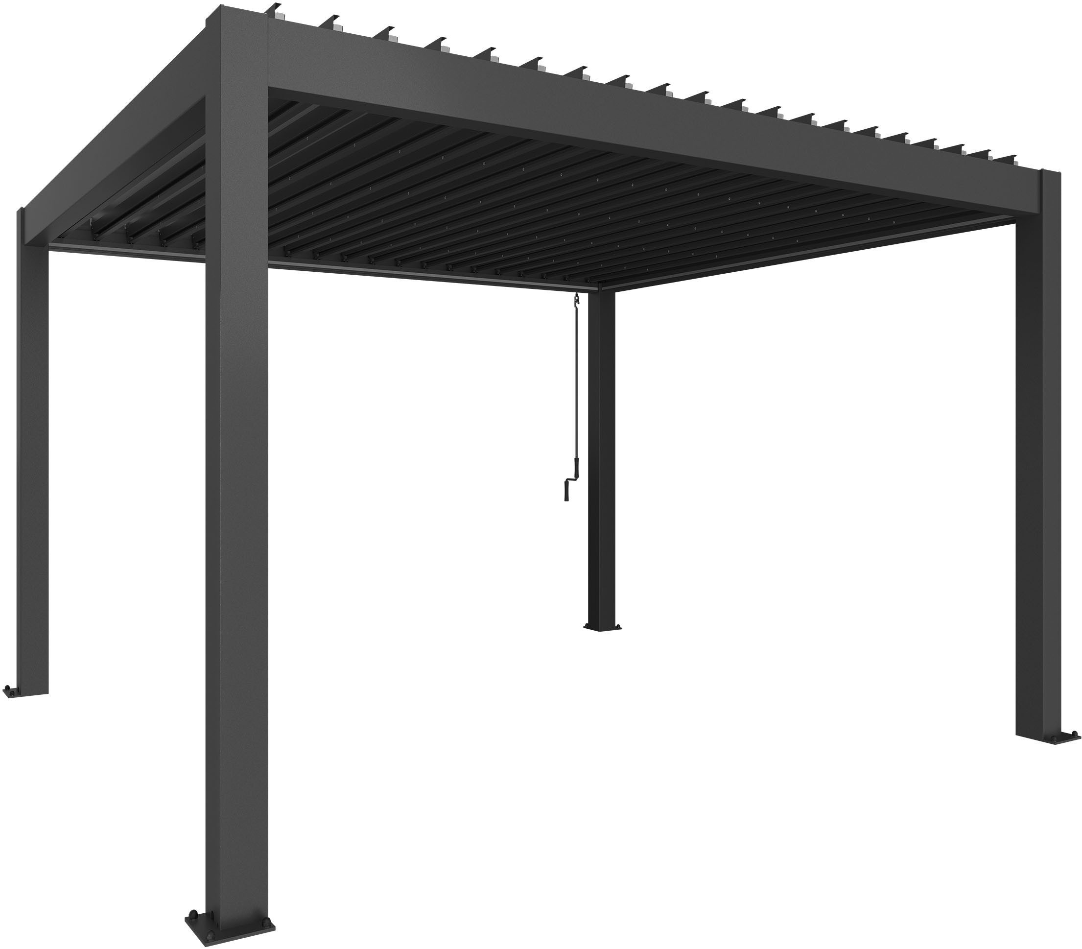 Biohort Pergola 4x3,5 m, verschiedene Farben, 404,5x367,5x264 cm, ausgezeichnet mit dem Red Dot Design Award