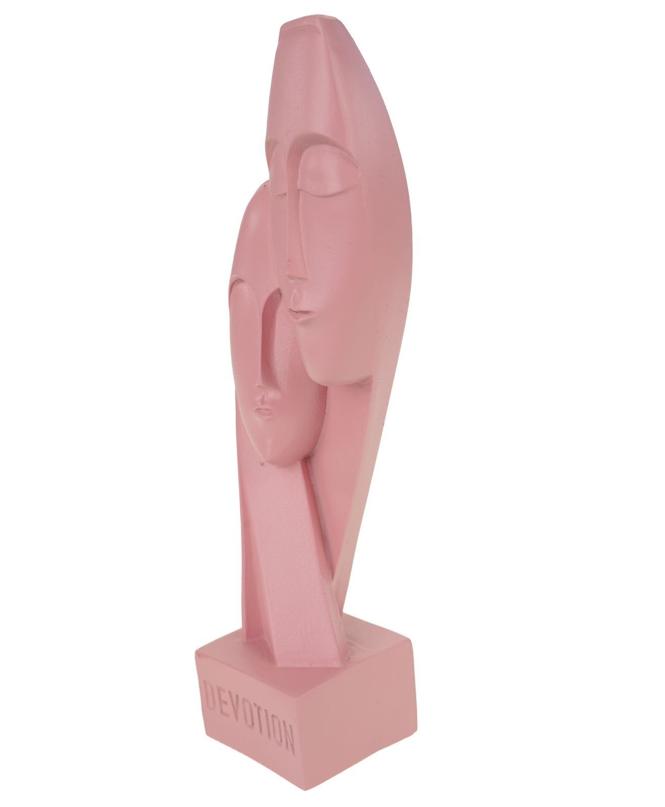 Kremers Schatzkiste Dekofigur Liebe Kunst Art Skulptur Alabaster Devotion Figur 21 cm lachsfarben Figurine Hingabe