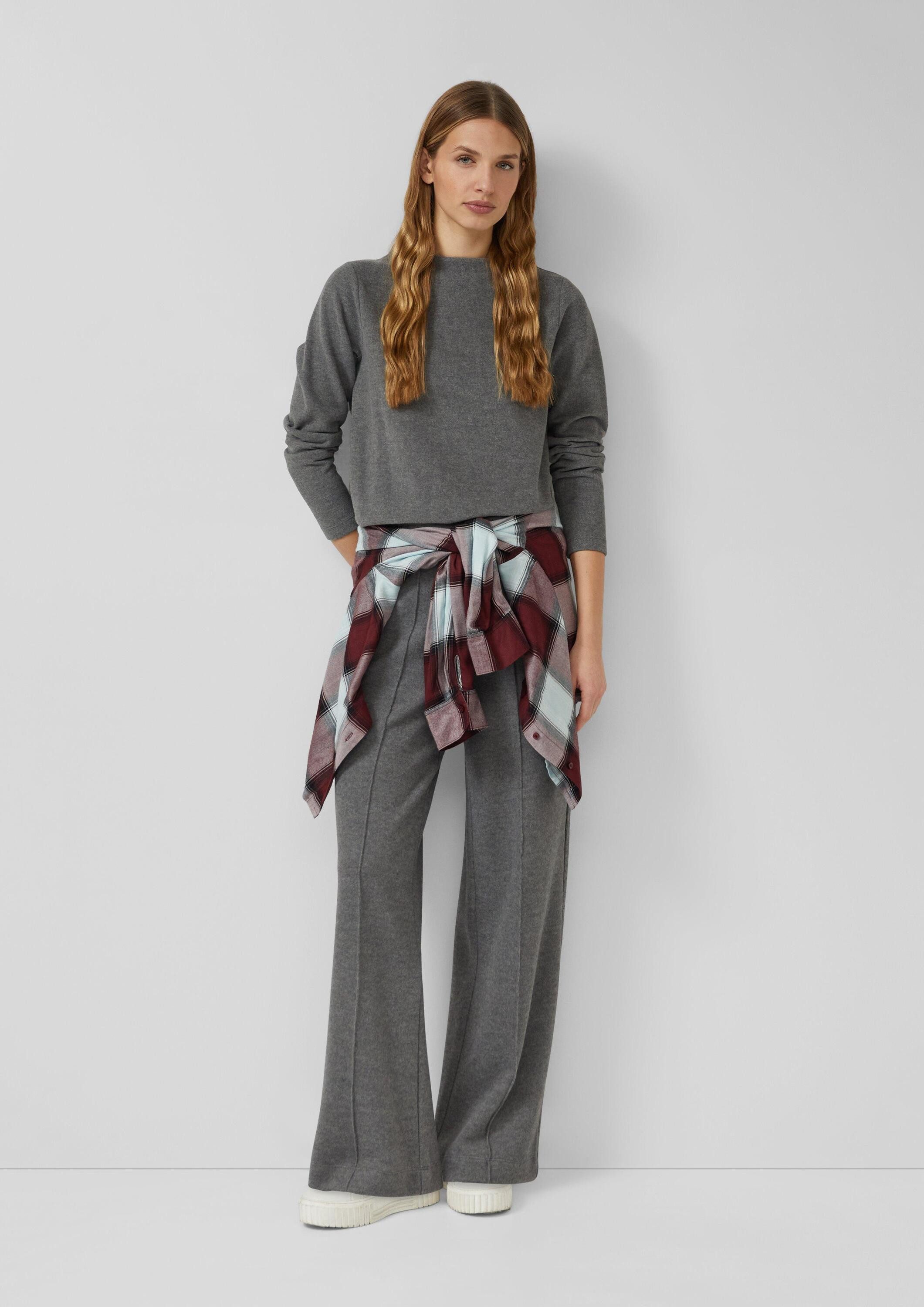 s.Oliver Chinos Hose Weiche Sweathose mit Biesen