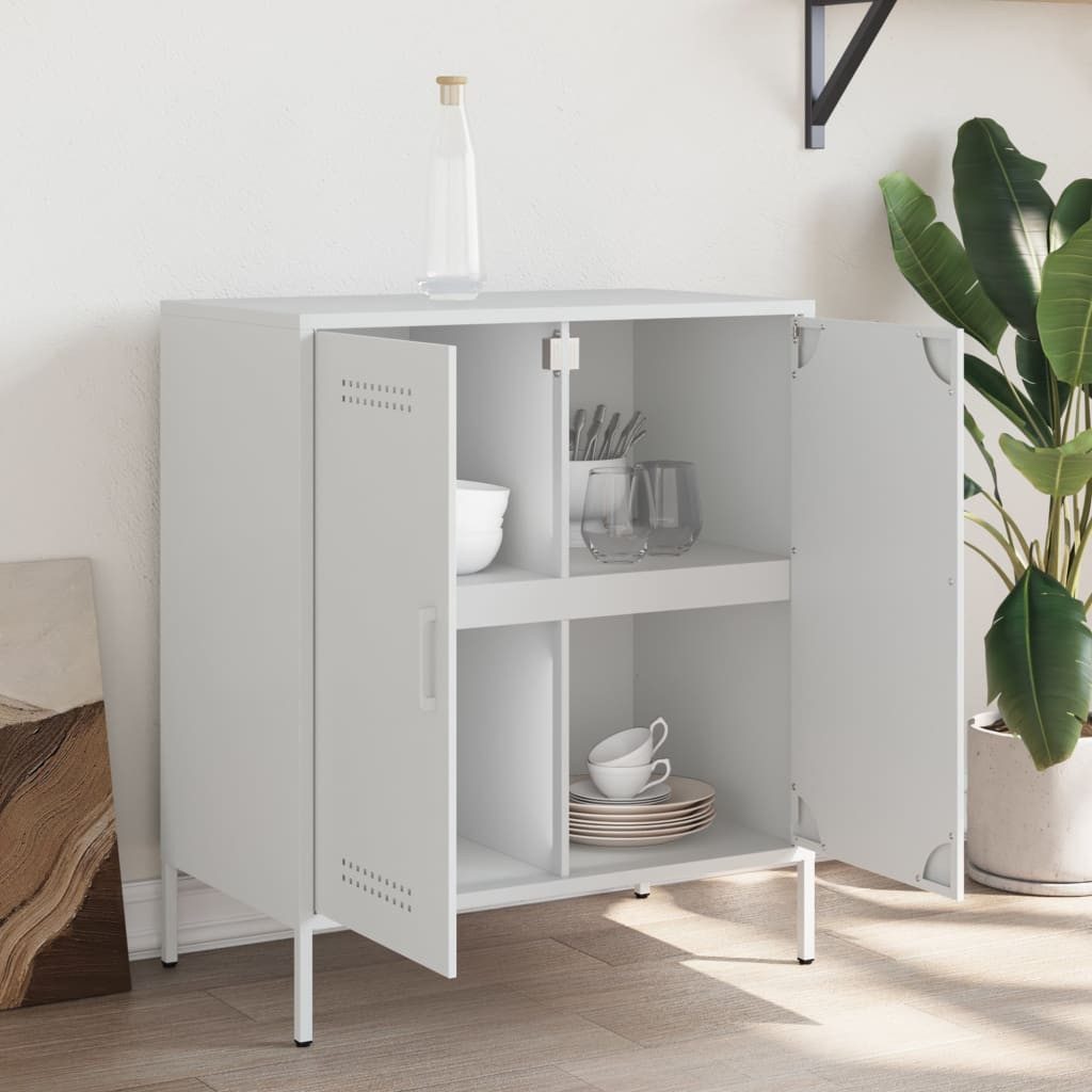 vidaXL Sideboard Sideboard Weiß 68x39x79 cm günstig online kaufen