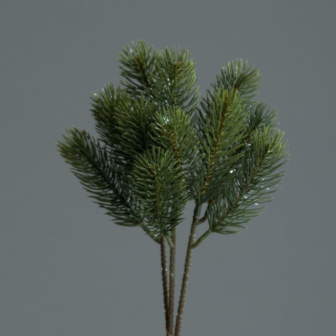 Kunstzweig Künstlicher Tannenzweig Stecker 3er Bund Grün 28 cm Länge 11 cm, günstig online kaufen