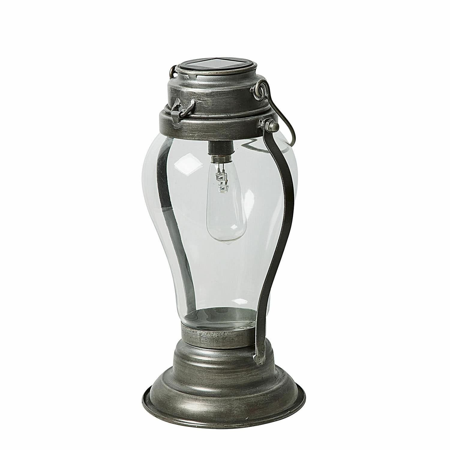 Mirabeau LED Laterne Solar-Laterne Melini antikgrau
