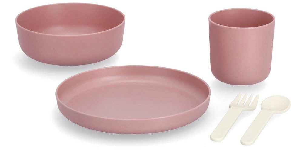 Zeller Present Kindergeschirr-Set (5-tlg), 1 Personen, (je 1 Teller, Schüssel, Tasse, Gabel, Löffel)