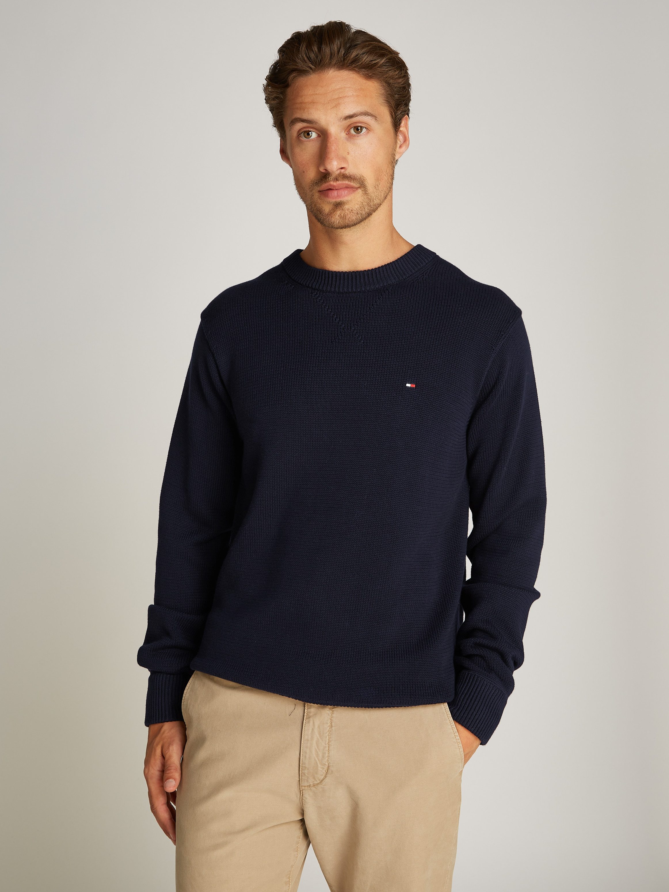Tommy Hilfiger Strickpullover CHUNKY COTTON C günstig online kaufen
