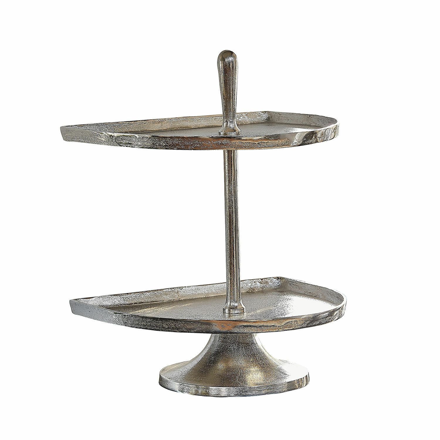 Mirabeau Etagere Etagere Quiralen antiksilber, Aluminiumguss